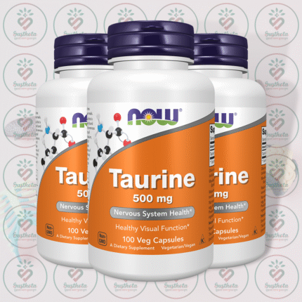 NOW Taurine – 500 mg – 100 Veg Capsules in Bangladesh Image 02