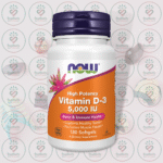 NOW Vitamin D-3 – 5,000 IU – 120 Softgels in Bangladesh Image 01