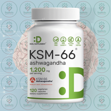 Deal Supplement KSM-66 Ashwagandha - 1200 mg - 120 Vegetarian Capsules in Bangladesh Image 01