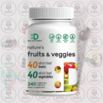 Deal Supplement Nature's Fruits & Veggies - 1000 mg - 240 Vegetarian Capsules in Bangladesh Image 01