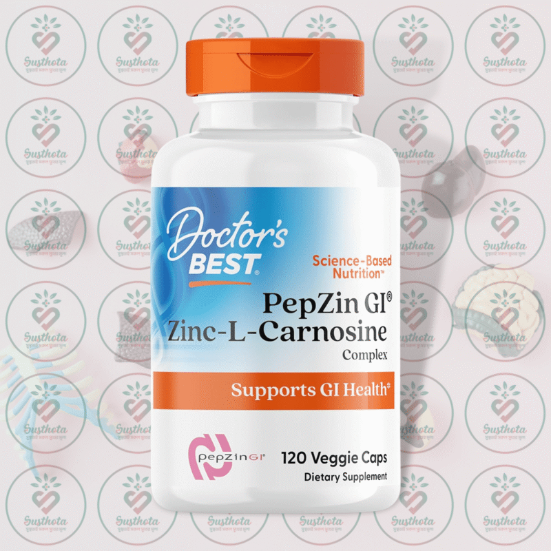 Doctor'S Best Pepzin Gi - Zinc-L-Carnosine Complex - 120 Veggie Caps In Bangladesh Image 01
