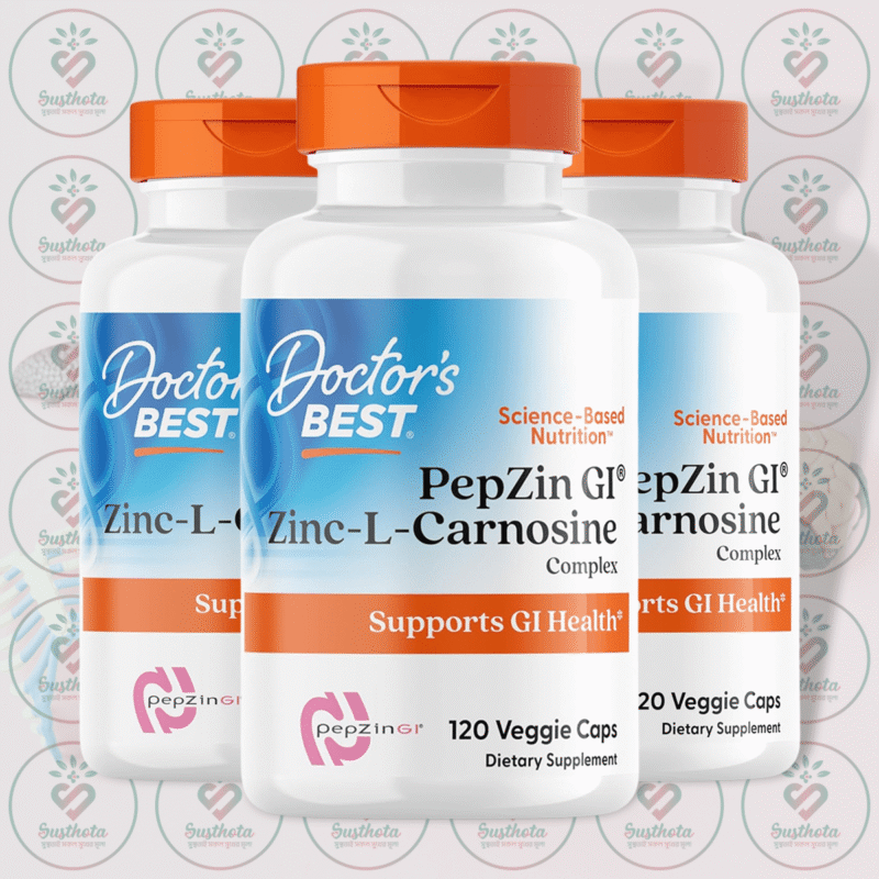 Doctor'S Best Pepzin Gi - Zinc-L-Carnosine Complex - 120 Veggie Caps In Bangladesh Image 02