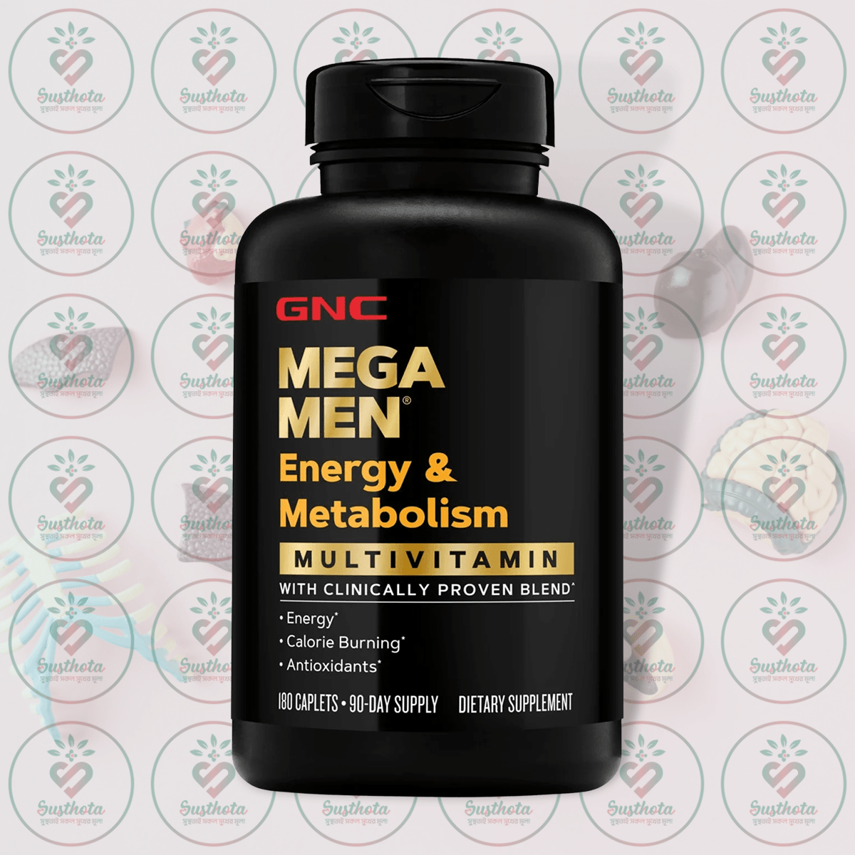 Gnc Mega Men Energy &Amp; Metabolism Multivitamin - 180 Caplets In Bangladesh Image 01 Gnc Mega Men Energy &Amp; Metabolism Multivitamin - 180 Caplets In Bangladesh Image 01
