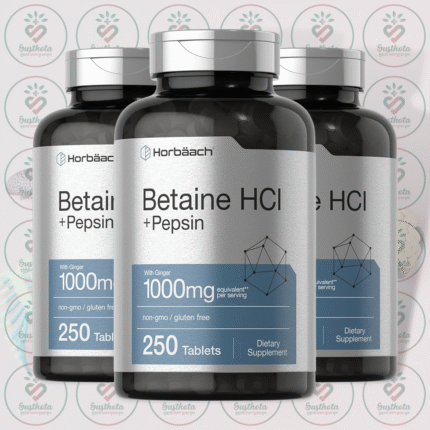 Horbäach Betaine HCl + Pepsin with Ginger - 1000mg - 250 Tablets in Bangladesh Image 02