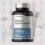 Horbäach Betaine Hydrochloride - 1200 mg - 180 Capsules in Bangladesh Image 01