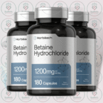 Horbäach Betaine Hydrochloride - 1200 mg - 180 Capsules in Bangladesh Image 02