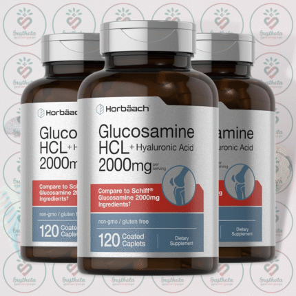 Horbäach Glucosamine HCL + Hyaluronic Acid - 2000mg - 120 Coated Caplets in Bangladesh Image 02