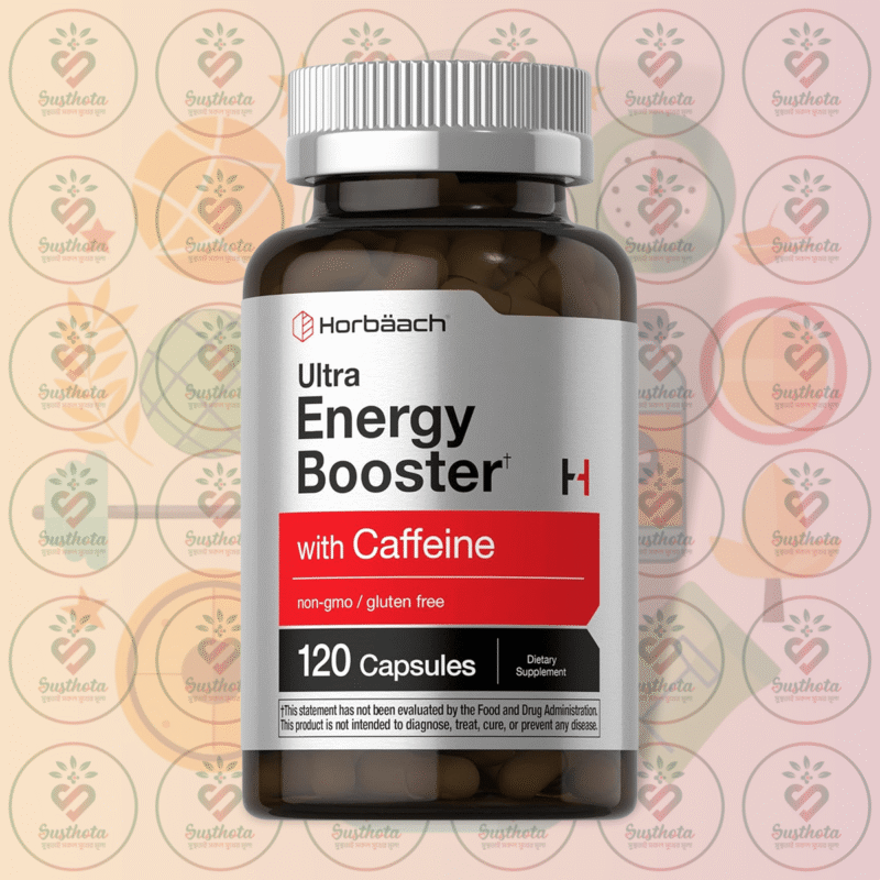 Horbäach Ultra Energy Booster With Caffeine - 100 Mg - 120 Capsules In Bangladesh Image 01