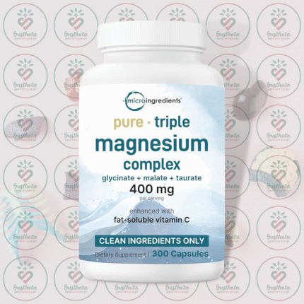 Micro Ingredients Triple Magnesium Complex – 400 mg – 300 Capsules in Bangladesh Image 01