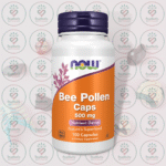 NOW Bee Pollen Caps – 500 mg – 100 Capsules in Bangladesh Image 01