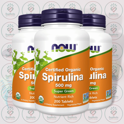 NOW Certified Organic Spirulina – 500 mg – 200 Tablets in Bangladesh Image 02
