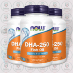 NOW DHA-250 Fish Oil – 250 DHA - 125 EPA – 120 Softgels in Bangladesh Image 02