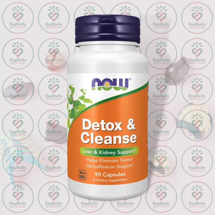 Now Detox &Amp;Amp; Cleanse - Liver &Amp;Amp; Kidney Support - 90 Capsules In Bangladesh Image 01