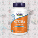 NOW Double Strength DHA-500 Fish Oil – 500 mg DHA - 250 mg EPA – 90 Softgels in Bangladesh Image 01