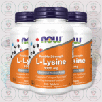 NOW Double Strength L-Lysine – 1000 mg – 100 Tablets in Bangladesh Image 02