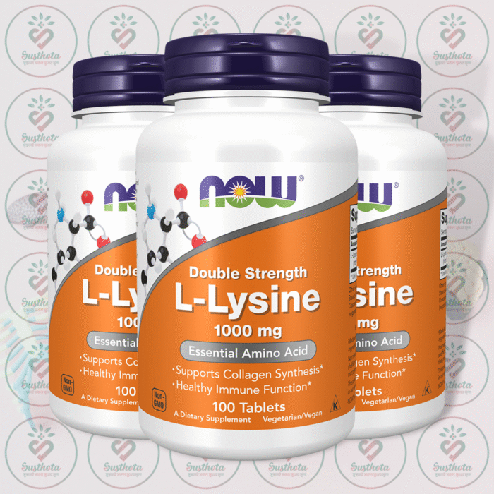 Now Double Strength L-Lysine – 1000 Mg – 100 Tablets In Bangladesh Image 02