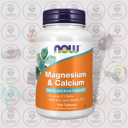 NOW Magnesium & Calcium - Reverse 2:1 Ratio - 100 Tablets in Bangladesh Image 01