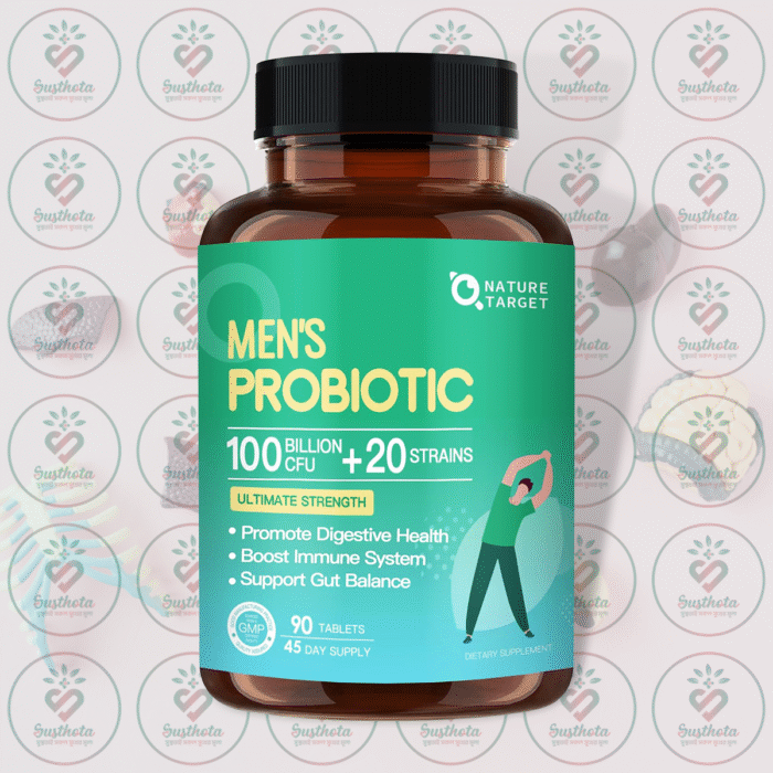 Nature Target Men'S Probiotic - 100 Billion Cfu - 90 Tablets In Bangladesh Image 01