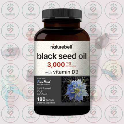 NatureBell Black Seed Oil – 3000 mg – 180 Softgels with Vitamin D3 in Bangladesh Image 01