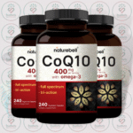 NatureBell CoQ10 with Omega-3 - 400 mg - 240 Vegetarian Capsules in Bangladesh Image 02