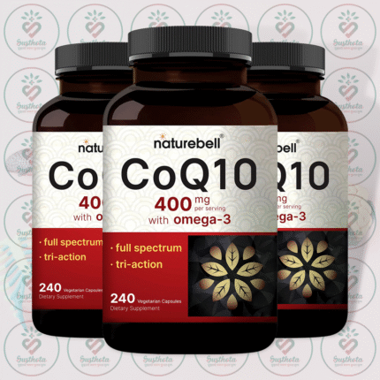 NatureBell CoQ10 with Omega-3 - 400 mg - 240 Vegetarian Capsules in Bangladesh Image 02