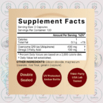 NatureBell CoQ10 with Omega-3 - 400 mg - 240 Vegetarian Capsules in Bangladesh Supplement Facts