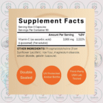 NatureBell Liposomal Vitamin C – 2000 mg – 240 Capsules in Bangladesh Supplement Facts