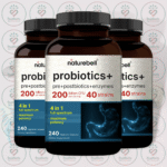 NatureBell Probiotics+ Pre+Postbiotics+Enzymes - 200 Billion CFU - 240 Vegetarian Capsules in Bangladesh Image 02