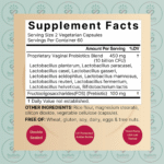 NatureBell Vaginal Probiotics – 10 Billion CFU – 120 Vegetarian Capsules in Bangladesh Supplement Facts