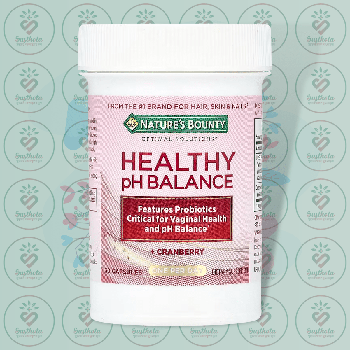 Nature's Bounty Healthy pH Balance + Cranberry - 30 Capsules in Bangladesh Image 01