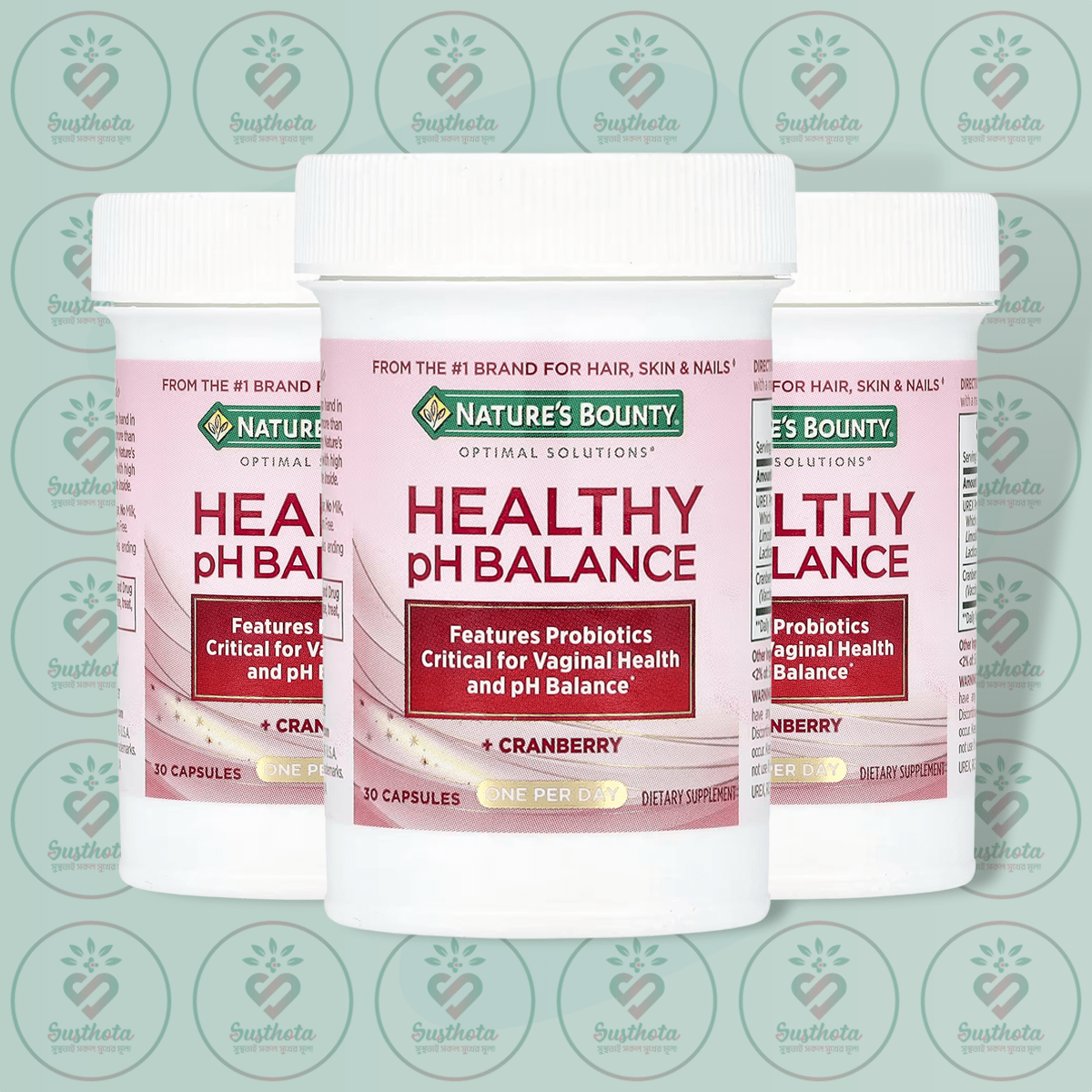 Nature's Bounty Healthy pH Balance + Cranberry - 30 Capsules in Bangladesh Image 02