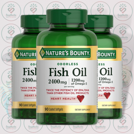 Nature's Bounty Odorless Fish Oil - 2400mg - 90 Coated Softgels in Bangladesh Image 02