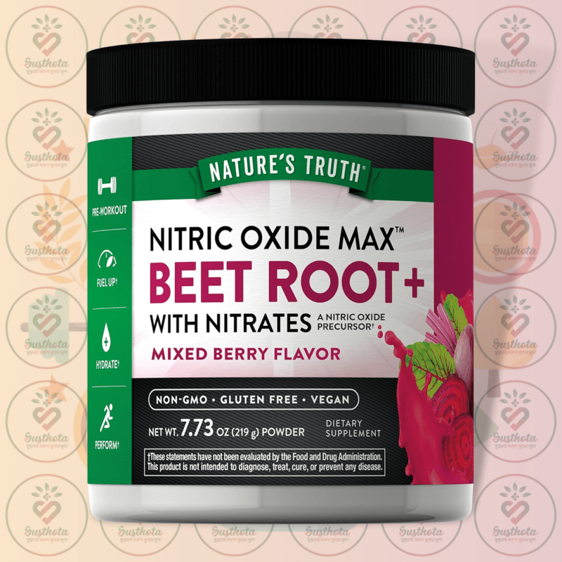 Nature'S Truth Nitric Oxide Max Beet Root Pre-Workout - 219G - Mixed Berry Flavor Powder In Bangladesh Image 01