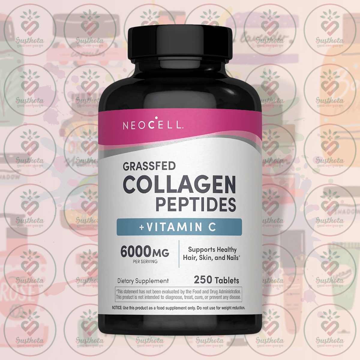Neocell Grassfed Collagen Peptides + Vitamin C - 6000Mg - 250 Tablets In Bangladesh Image 01 Neocell Grassfed Collagen Peptides + Vitamin C - 6000Mg - 250 Tablets In Bangladesh Image 01