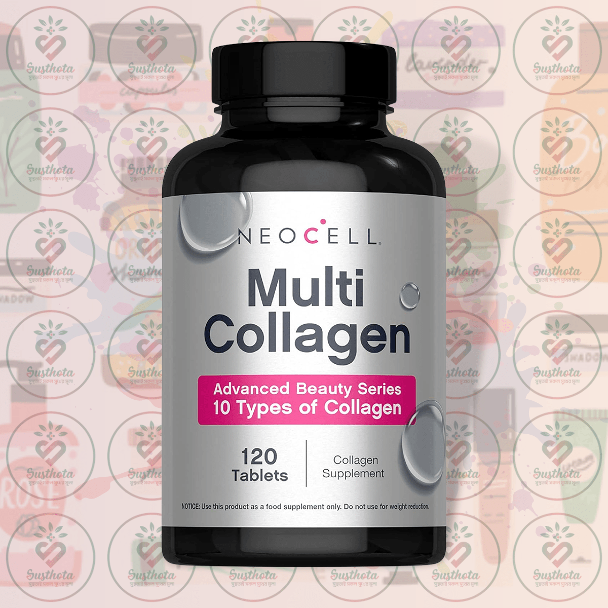 Neocell Multi Collagen Advanced Beauty Series - 10 Types Of Collagen - 120 Tablets In Bangladesh Image 01 Neocell Multi Collagen Advanced Beauty Series - 10 Types Of Collagen - 120 Tablets In Bangladesh Image 01