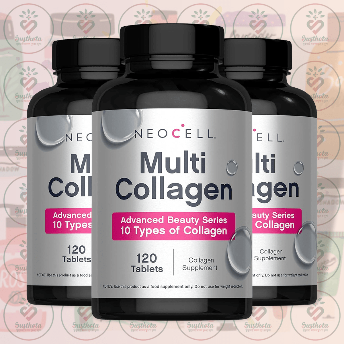 Neocell Multi Collagen Advanced Beauty Series - 10 Types Of Collagen - 120 Tablets In Bangladesh Image 02 Neocell Multi Collagen Advanced Beauty Series - 10 Types Of Collagen - 120 Tablets In Bangladesh Image 02
