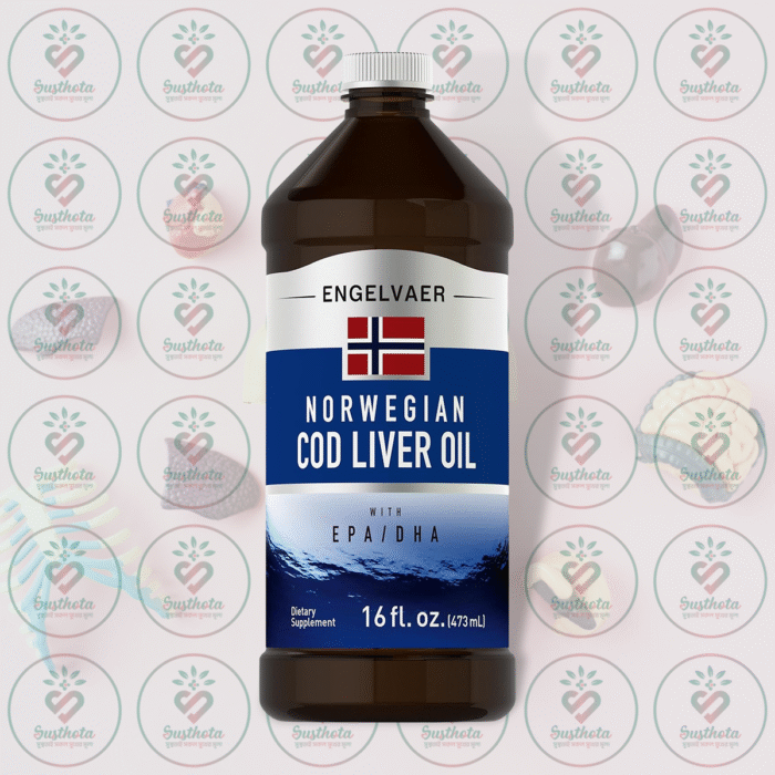 Piping Rock Engelvaer Norwegian Cod Liver Oil With Epa-Dha - 16 Fl Oz (473 Ml) In Bangladesh Image 01