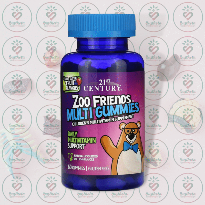 Home 12 21St Century Zoo Friends Multi Gummies - 60 Gummies In Bangladesh Image 01