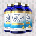 CARLYLE Omega-3 Fish Oil – 2000mg – 320 Softgels in Bangladesh Image 02