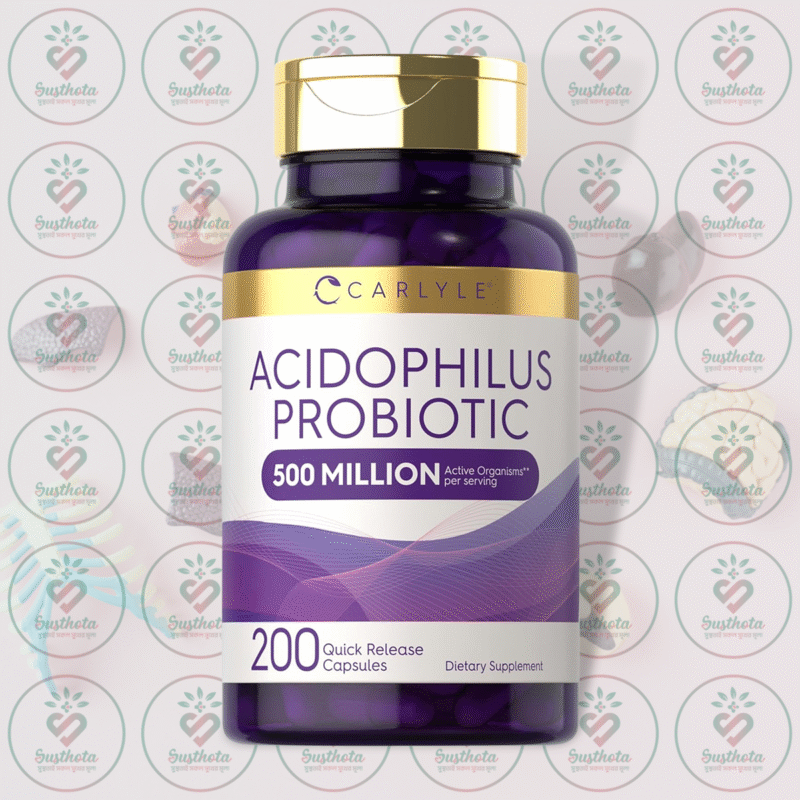 Home 6 Carlyle Acidophilus Probiotic - 500 Million Cfu - 200 Quick Release Capsules In Bangladesh Image 01