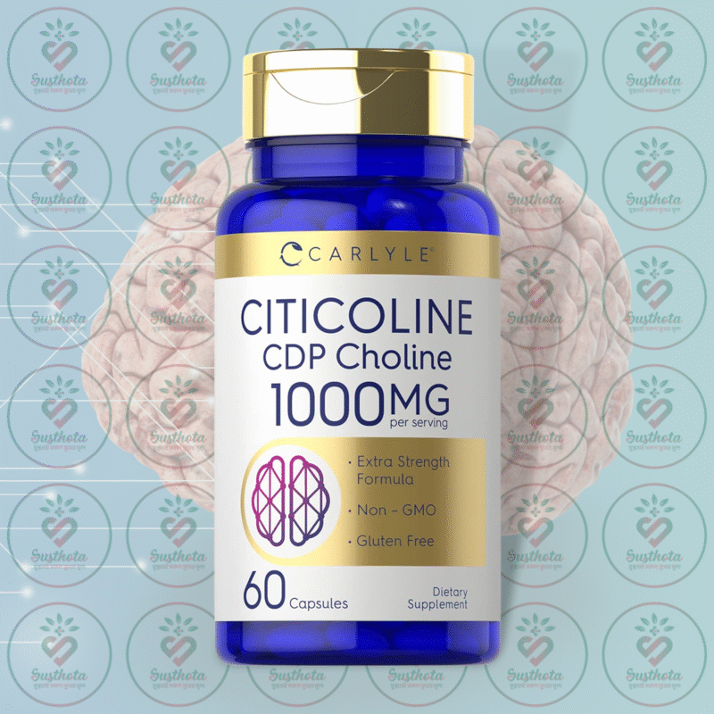 Home 12 Carlyle Citicoline Cdp Choline – 1000 Mg – 60 Capsules In Bangladesh Image 01