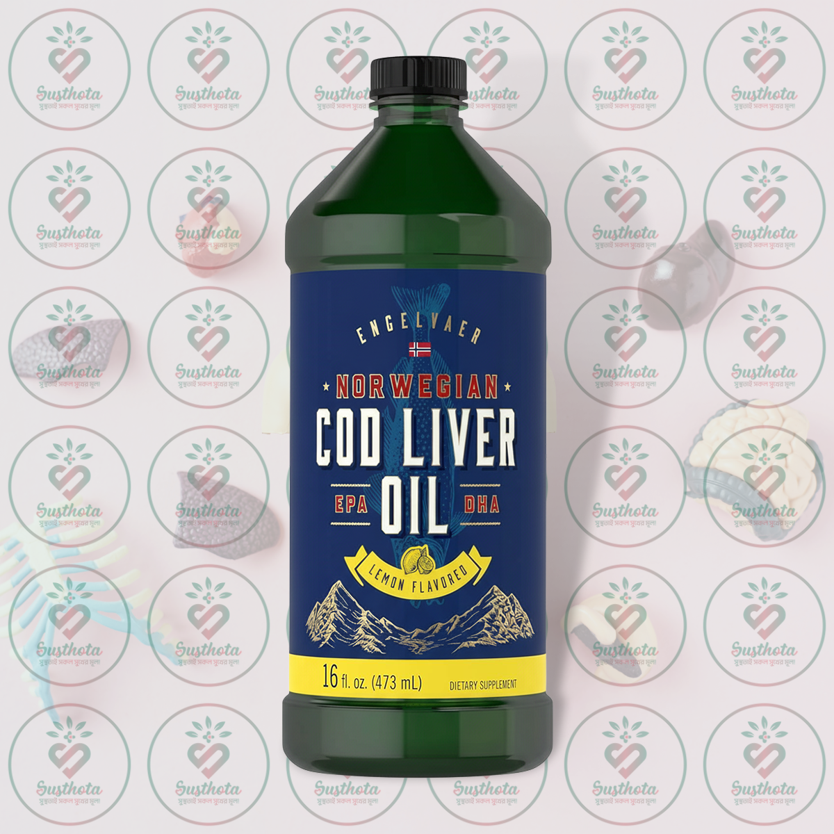 Carlyle Engelvaer Norwegian Cod Liver Oil – Epa &Amp; Dha – 16 Fl Oz (473 Ml) – Lemon Flavored In Bangladesh Image 01 Carlyle Engelvaer Norwegian Cod Liver Oil – Epa &Amp; Dha – 16 Fl Oz (473 Ml) – Lemon Flavored In Bangladesh Image 01