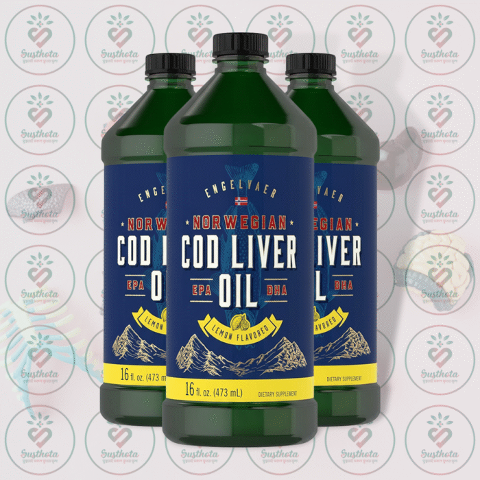 Carlyle Engelvaer Norwegian Cod Liver Oil – Epa &Amp; Dha – 16 Fl Oz (473 Ml) – Lemon Flavored In Bangladesh Image 02