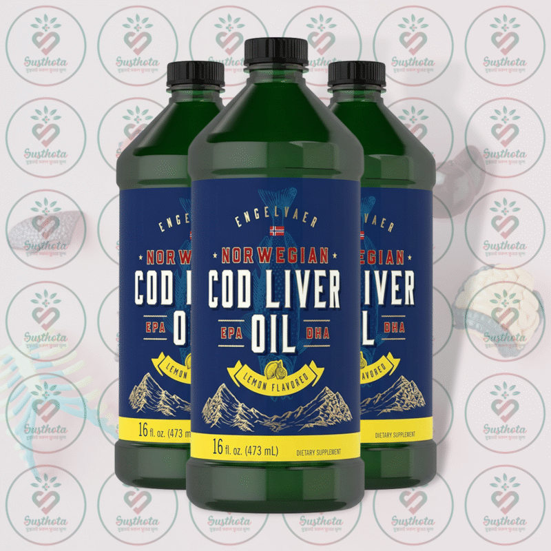 Carlyle Engelvaer Norwegian Cod Liver Oil – Epa &Amp; Dha – 16 Fl Oz (473 Ml) – Lemon Flavored In Bangladesh Image 02
