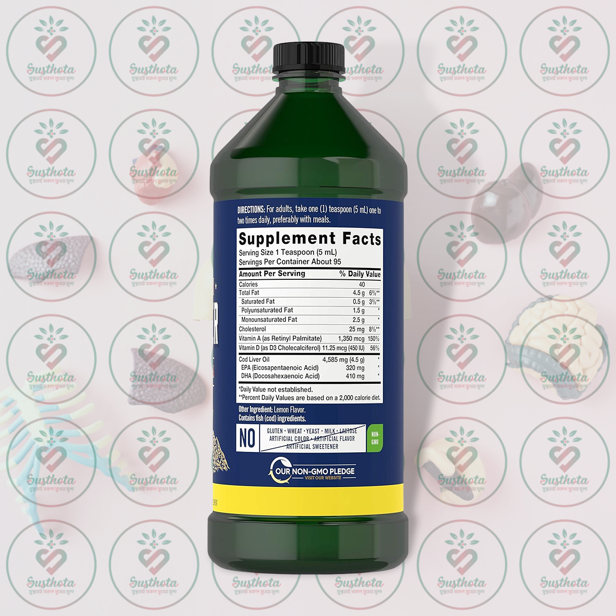 Carlyle Engelvaer Norwegian Cod Liver Oil – Epa &Amp; Dha – 16 Fl Oz (473 Ml) – Lemon Flavored In Bangladesh Supplement Facts Carlyle Engelvaer Norwegian Cod Liver Oil – Epa &Amp; Dha – 16 Fl Oz (473 Ml) – Lemon Flavored In Bangladesh Supplement Facts