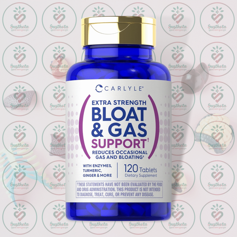Home 8 Carlyle Extra Strength Bloat &Amp; Gas Support - 120 Tablets In Bangladesh Image 01