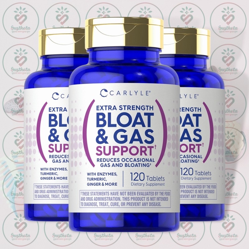 Home 9 Carlyle Extra Strength Bloat &Amp; Gas Support - 120 Tablets In Bangladesh Image 02