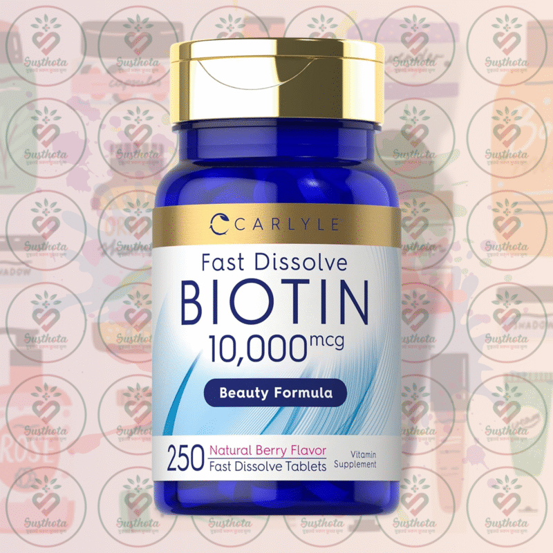 Home 6 Carlyle Fast Dissolve Biotin – 10,000 Mcg – 250 Tablets In Bangladesh Image 01