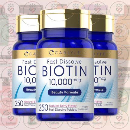 Carlyle Fast Dissolve Biotin – 10,000 mcg – 250 Tablets in Bangladesh Image 02