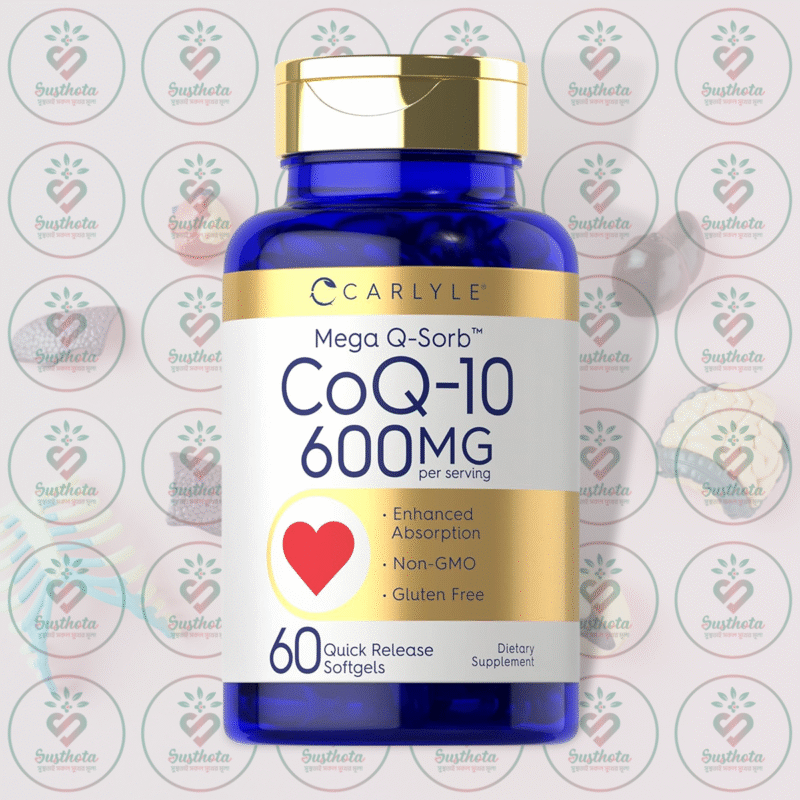 Carlyle Mega Q-Sorb Coq-10 – 600 Mg – 60 Quick Release Softgels In Bangladesh Image 01